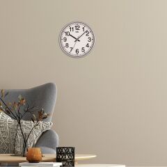 VENÜS GÜMÜŞ MİNİMALİST DUVAR SAATİ